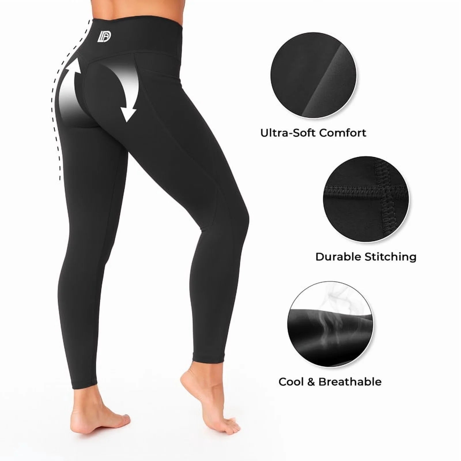 3 Pack-Leggings for Women with Pockets - Buttery Soft, High Waisted Tummy Control Yoga Pants for Workout Gym Running - Black + Burgundy + Taupe, Size - Small (US)