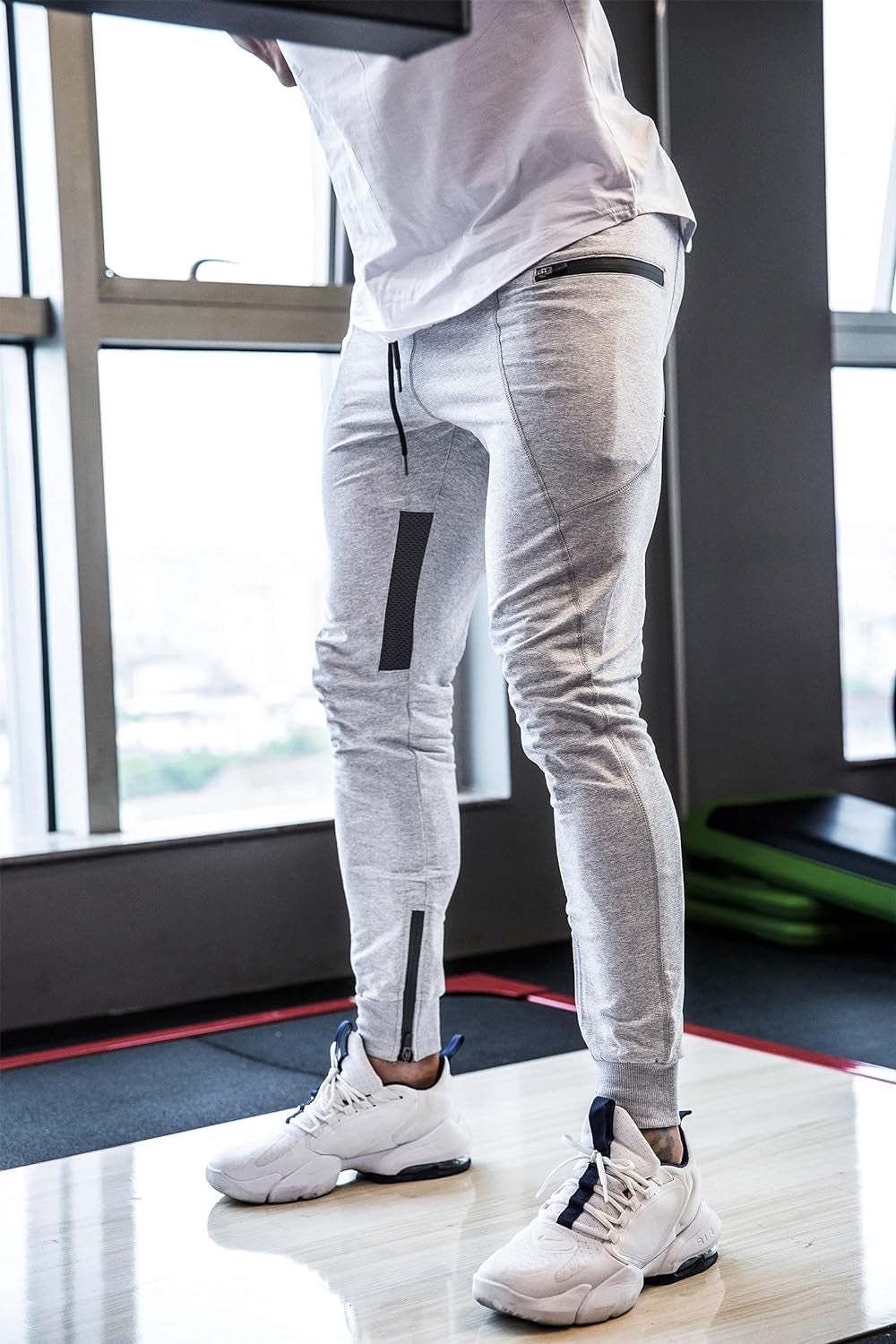 Mens Slim Joggers Sweatpants Tapered Gym Pants Casual Training Workout Pants Track Pant