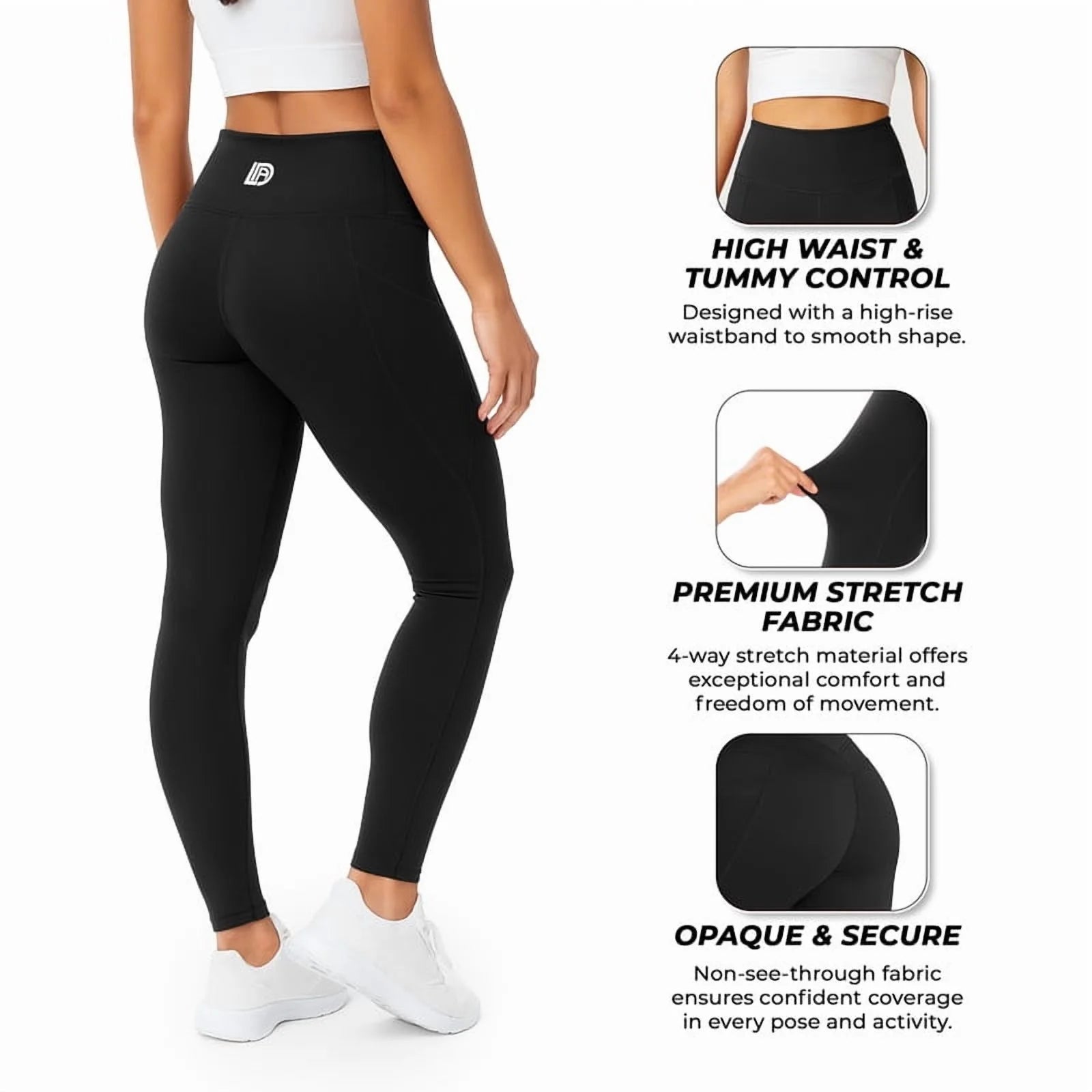 3 Pack-Leggings for Women with Pockets - Buttery Soft, High Waisted Tummy Control Yoga Pants for Workout Gym Running - Black + Burgundy + Taupe, Size - Small (US)