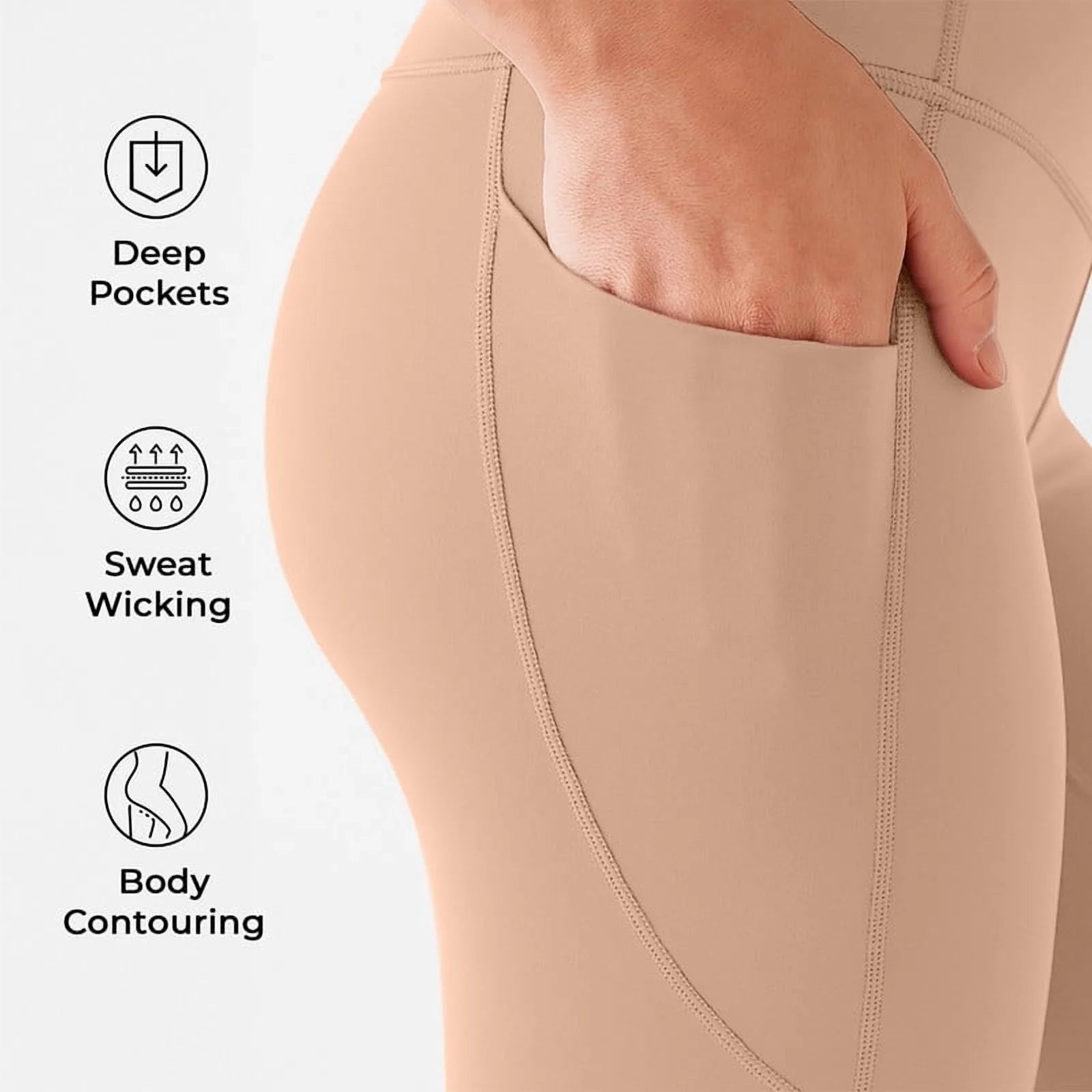 3 Pack-Leggings for Women with Pockets - Buttery Soft, High Waisted Tummy Control Yoga Pants for Workout Gym Running - Black + Burgundy + Taupe, Size - Small (US)