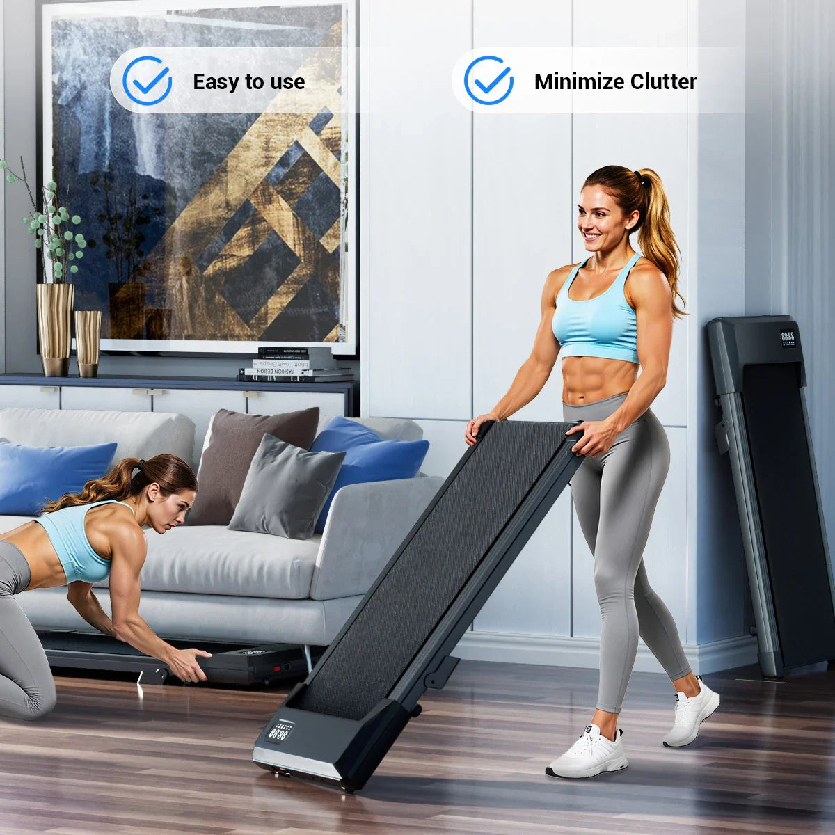Compact Quiet Walking Treadmill