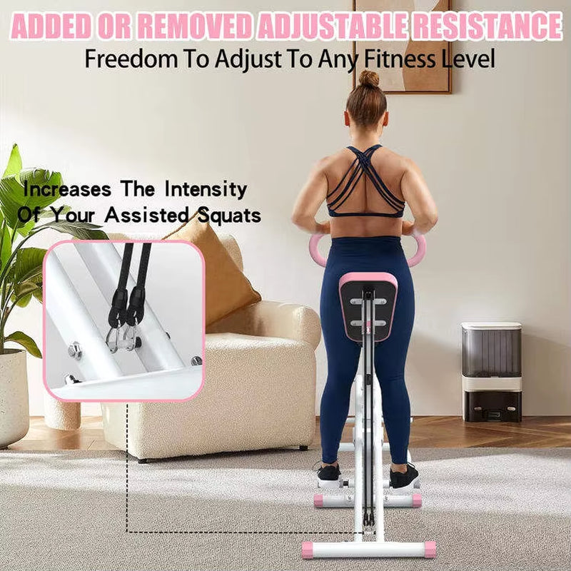Home Fitness Equipment: Squat Machine, Rowing Machine, Hip and Thigh Exerciser, Hip Bridge Machine, Horseback Riding Machine
